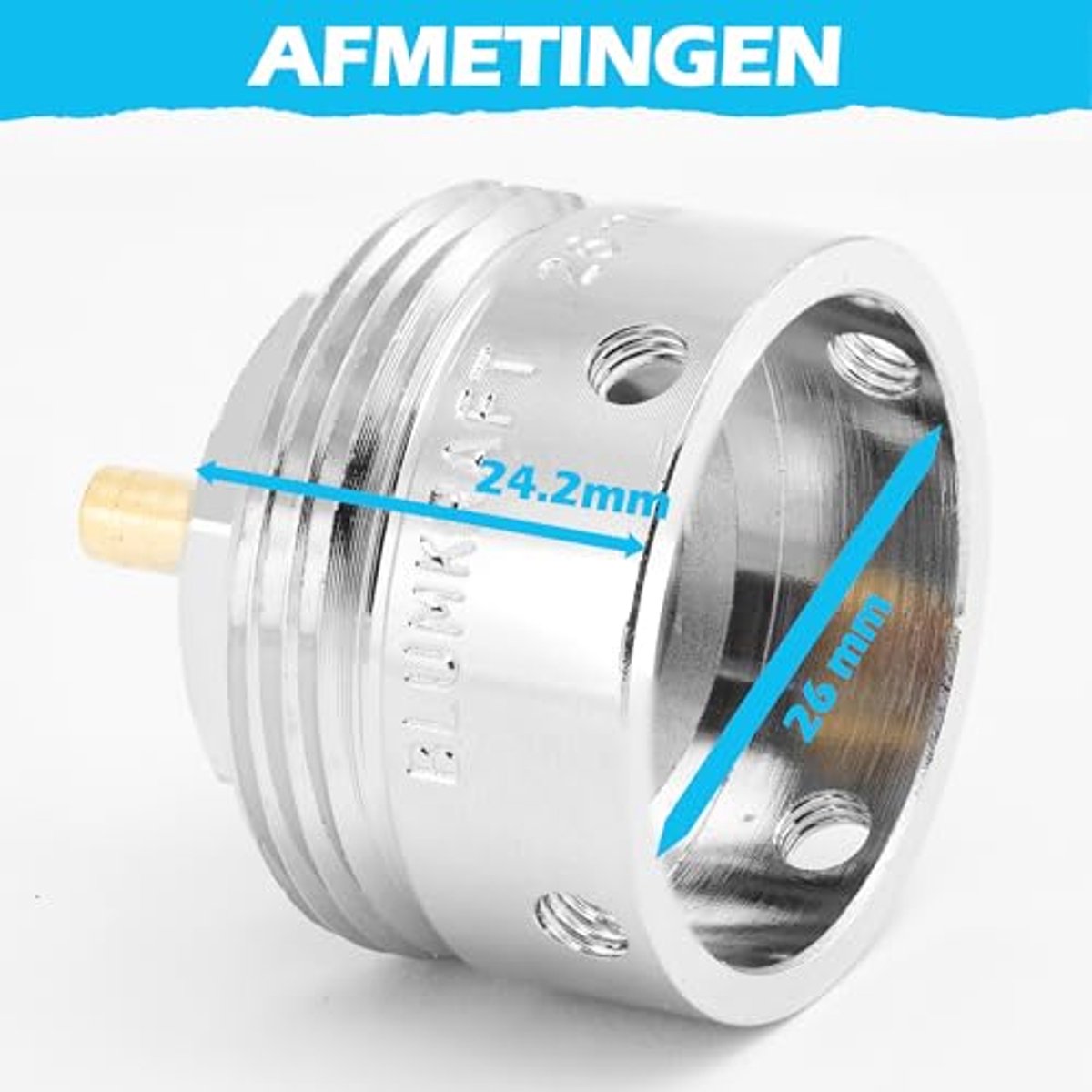 Radiatoradapter voor thermostaat M30 x 1,5 - Compatibel met Danfoss RAVL