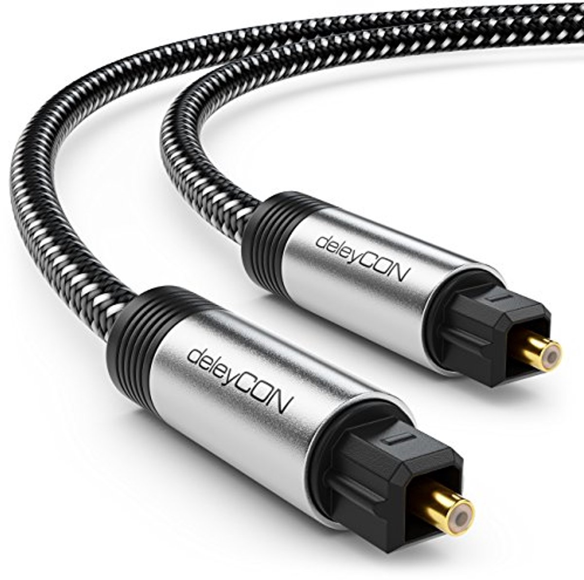 Image of 3m Toslink Kabel - Optische Digitale Audiokabel met Metalen Stekker en Nylon Mantel