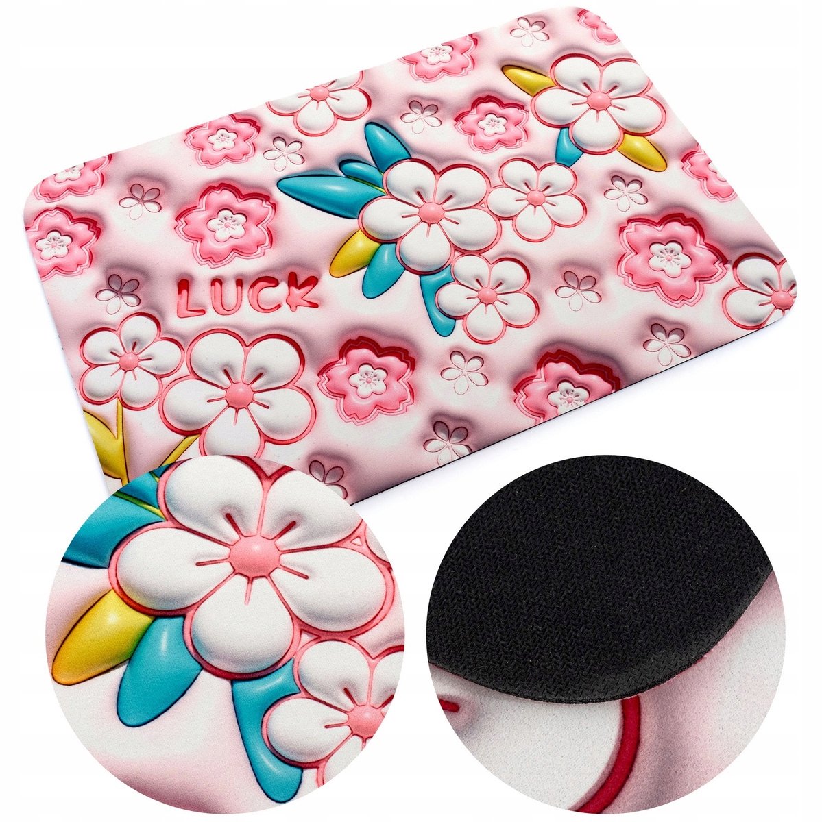 3D Antislip Badmat Absorberend Magic Rose 57x37cm