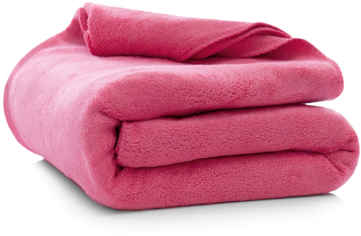 Iben Sneldrogende Microvezel Handdoek 50x90cm Roze