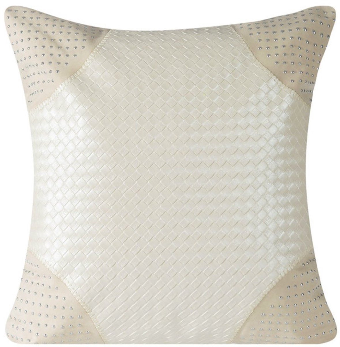Eurofirany Decoratieve Kussenhoes TRIAN Crème 45x45 cm met Siernagels