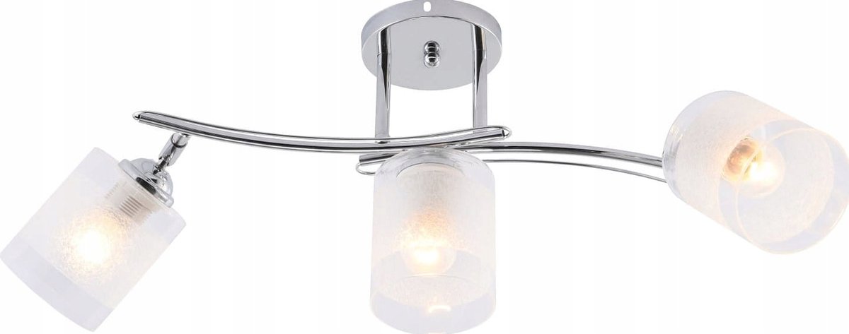 Maggie 3 Hanglamp - Modern Chroom Glas - E27 Fitting
