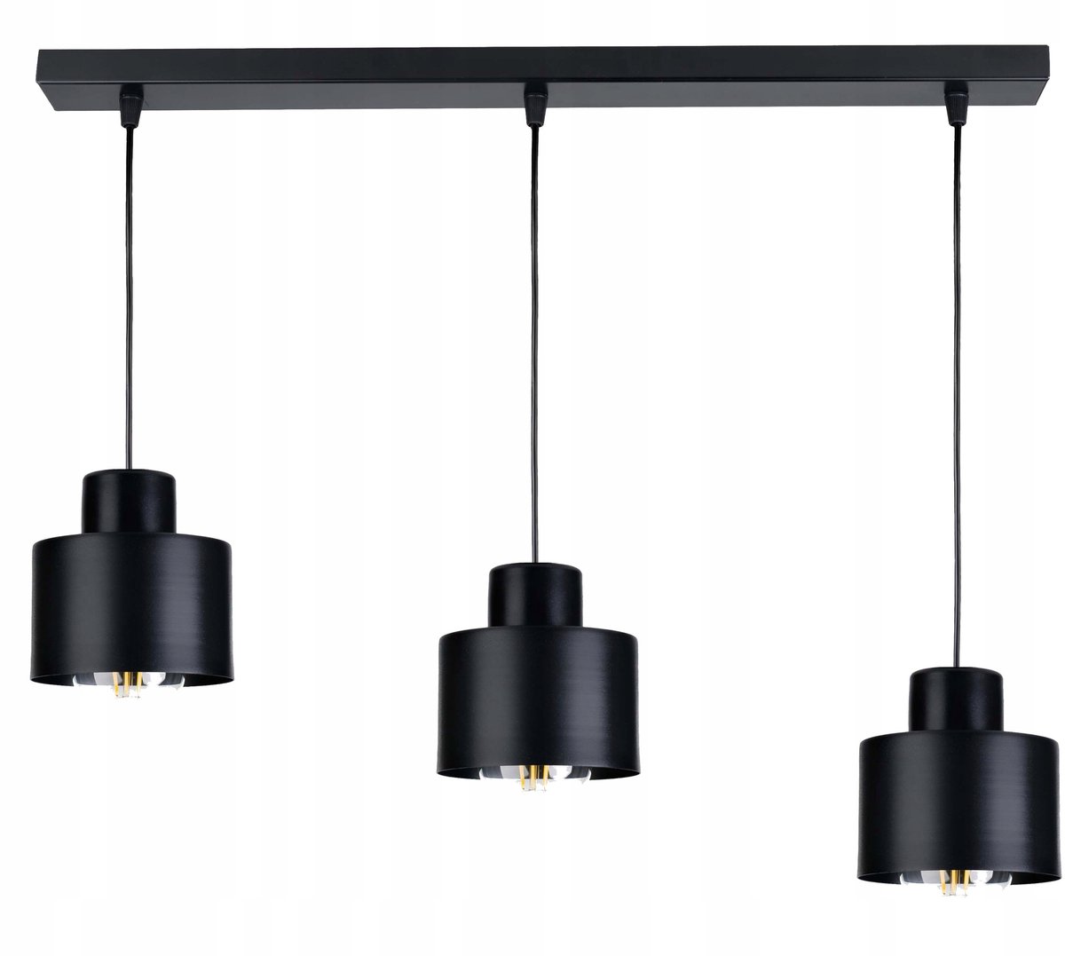 Hanglamp Zwart Metaal E27 3-lichts kubus design