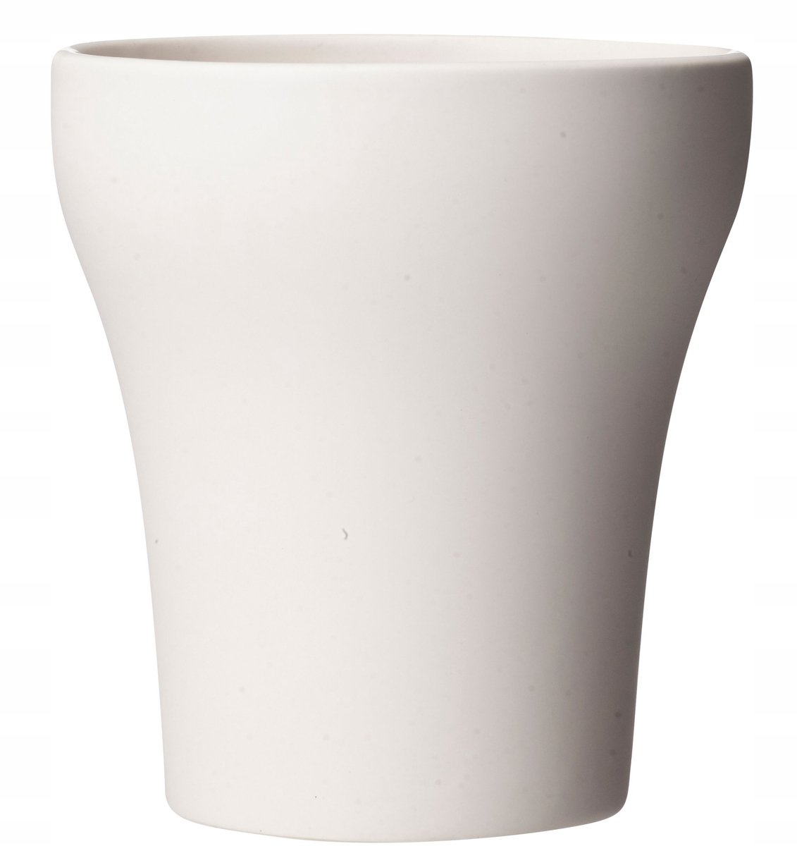 Matte Witte Keramische Pot voor Orchideeën - 15x14 cm