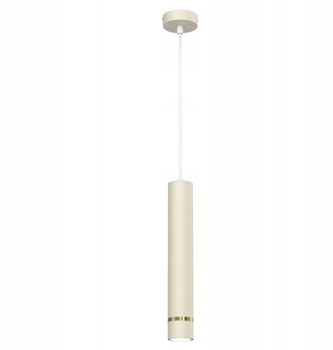 Moderne Beige Hanglamp Tuba GU10 Metaal - Stijlvol & Duurzaam