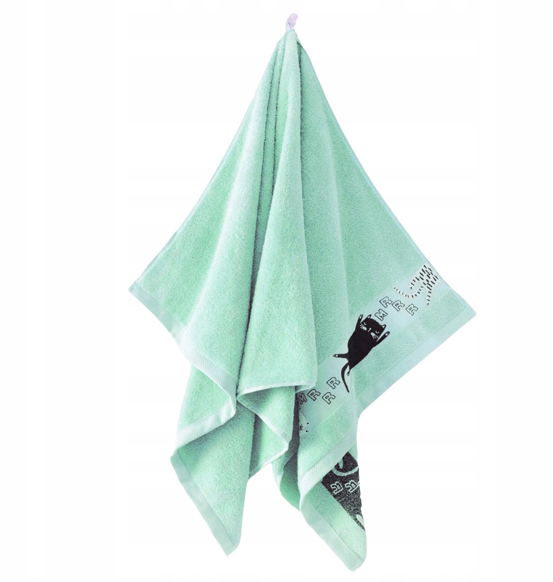 Zwoltex Katoenen Handdoek Mint 70x130cm - Zacht & Pluizig