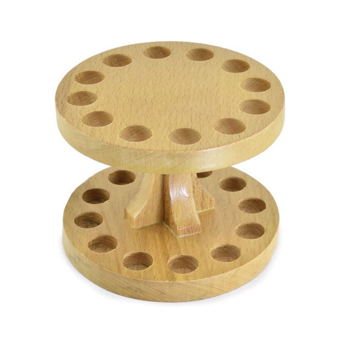 Gereedschapshouder voor tangen en ander klein gereedschap, van hout, voor 12 handgereedschappen, gatdiameter: 1,3 cm