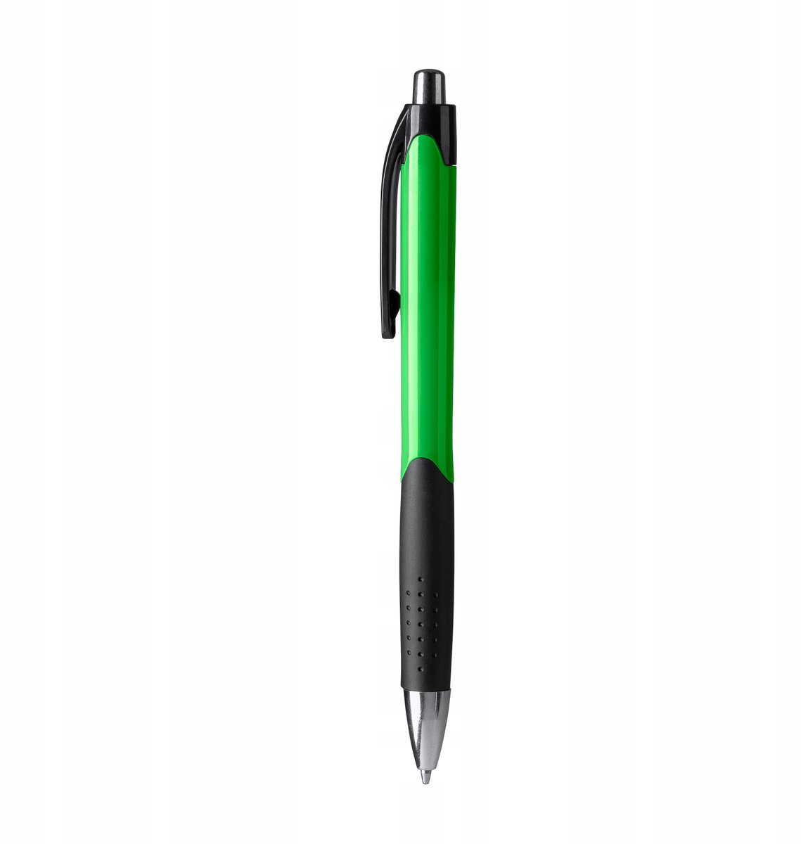 Premium ABS Pen met Knop - Groen, Comfortabele Grip voor School & Kantoor