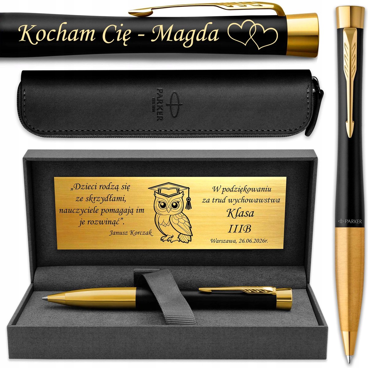 Parker Urban GT Verguld met gravure en luxe koffer - perfect cadeau