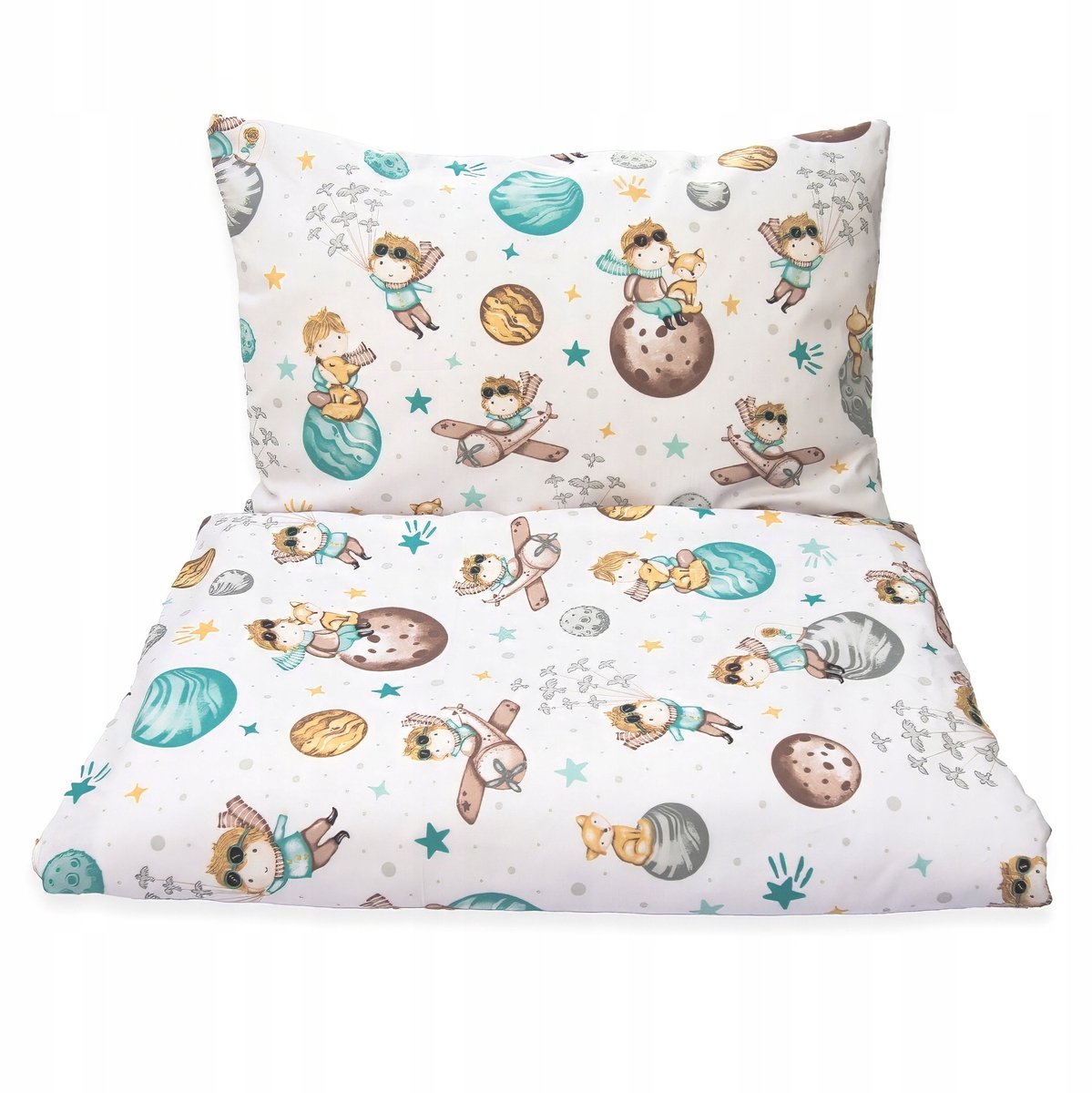 Kinderbeddengoed 135x100 cm Kerstin - Katoen met Rits