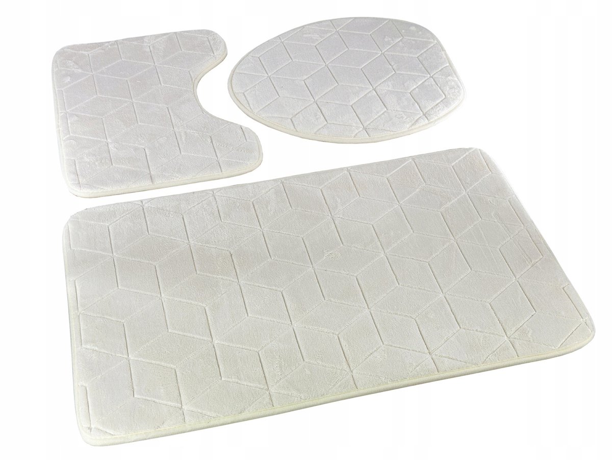 Badkamerset Sumba Ecru 3-delig Antislip