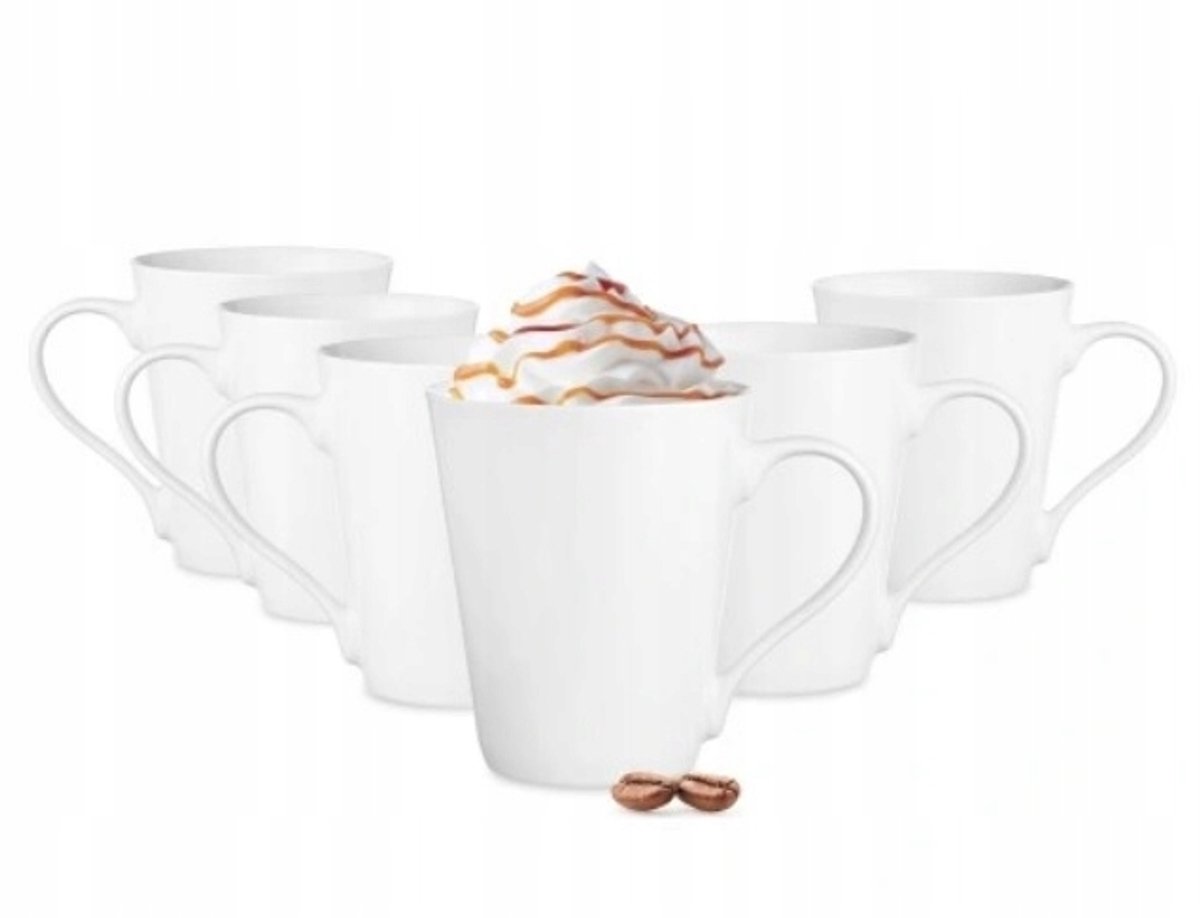 Maja porseleinen mokkenset - 6 stuks, 250 ml
