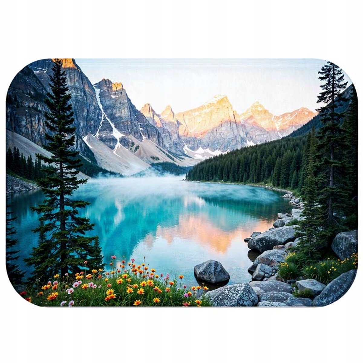 Zachte Antislip Badkamermat 60x40 cm - Stijlvol & Sneldrogend