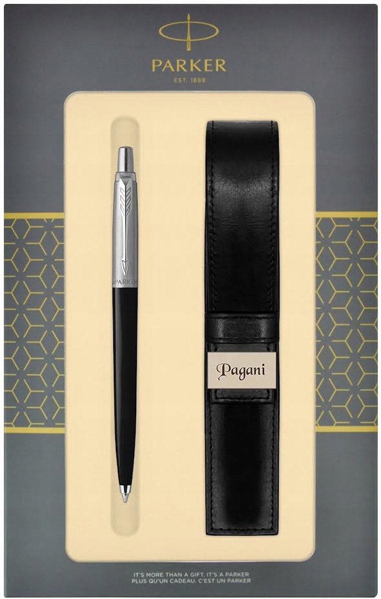 Parker Jotter Pen Zwart met Etui - Stijlvol Schrijven