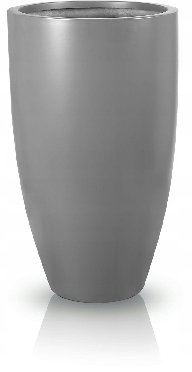Grijze Glasvezel Plantenbak 62x32x62 cm - Duurzaam & Weerbestendig