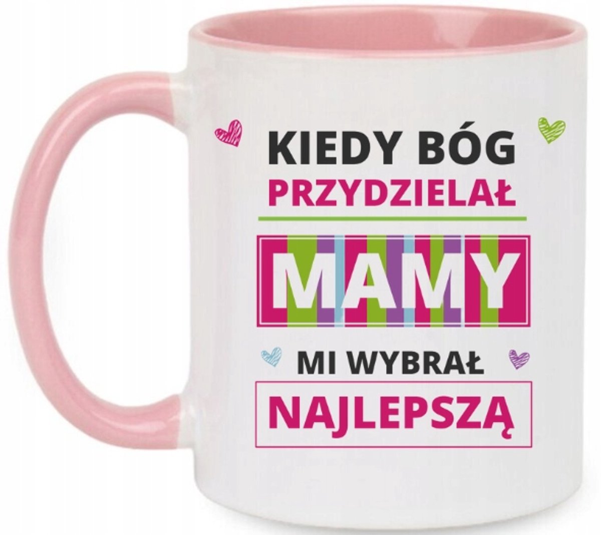 Moederdag Mok - Wit/Roze - Cadeau voor Mama