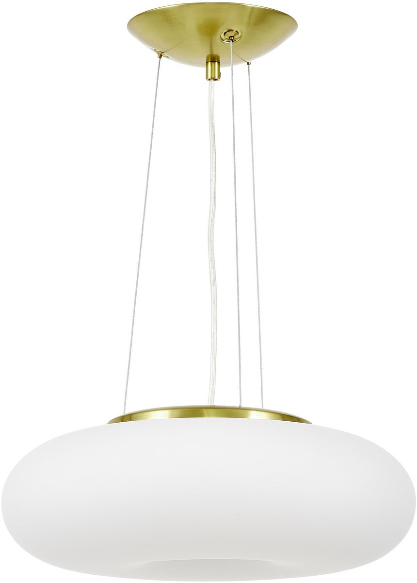 Moderne Witte Gouden Hanglamp Glas LED Biante D38