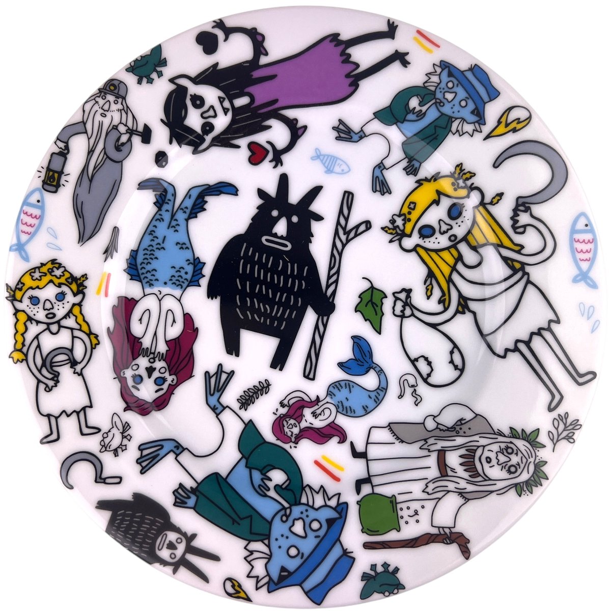 Bogucice Beboki & Ander Dessertbord 21 cm - Magisch Porselein