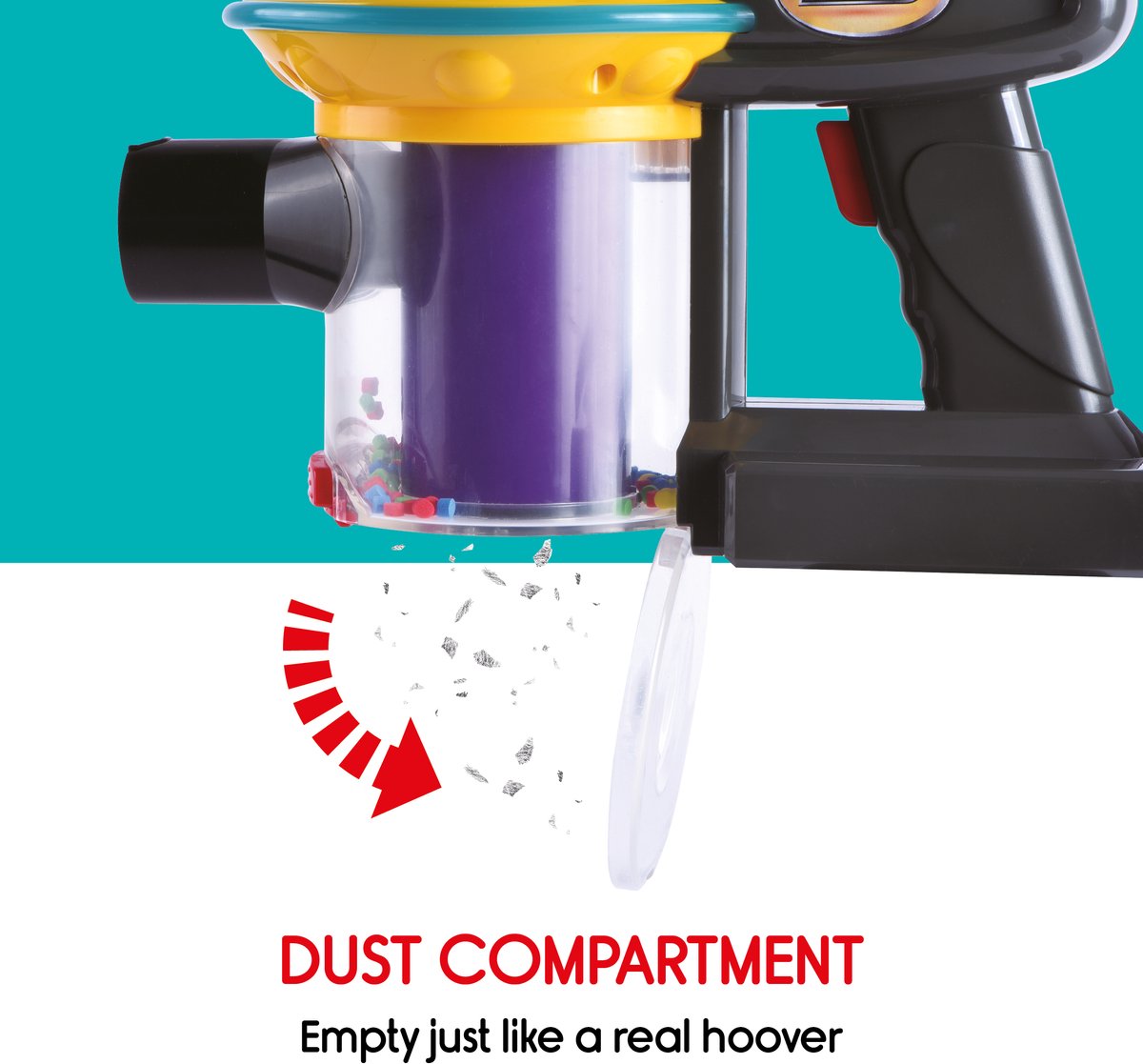 Dirt Devil Speelgoed Stofzuiger – Kinder Stofzuiger met Werkende Zuigmond – Kinderstofzuiger met Licht en Geluid – Speelgoedstofzuiger voor Jongens en Meisjes — afbeelding 8