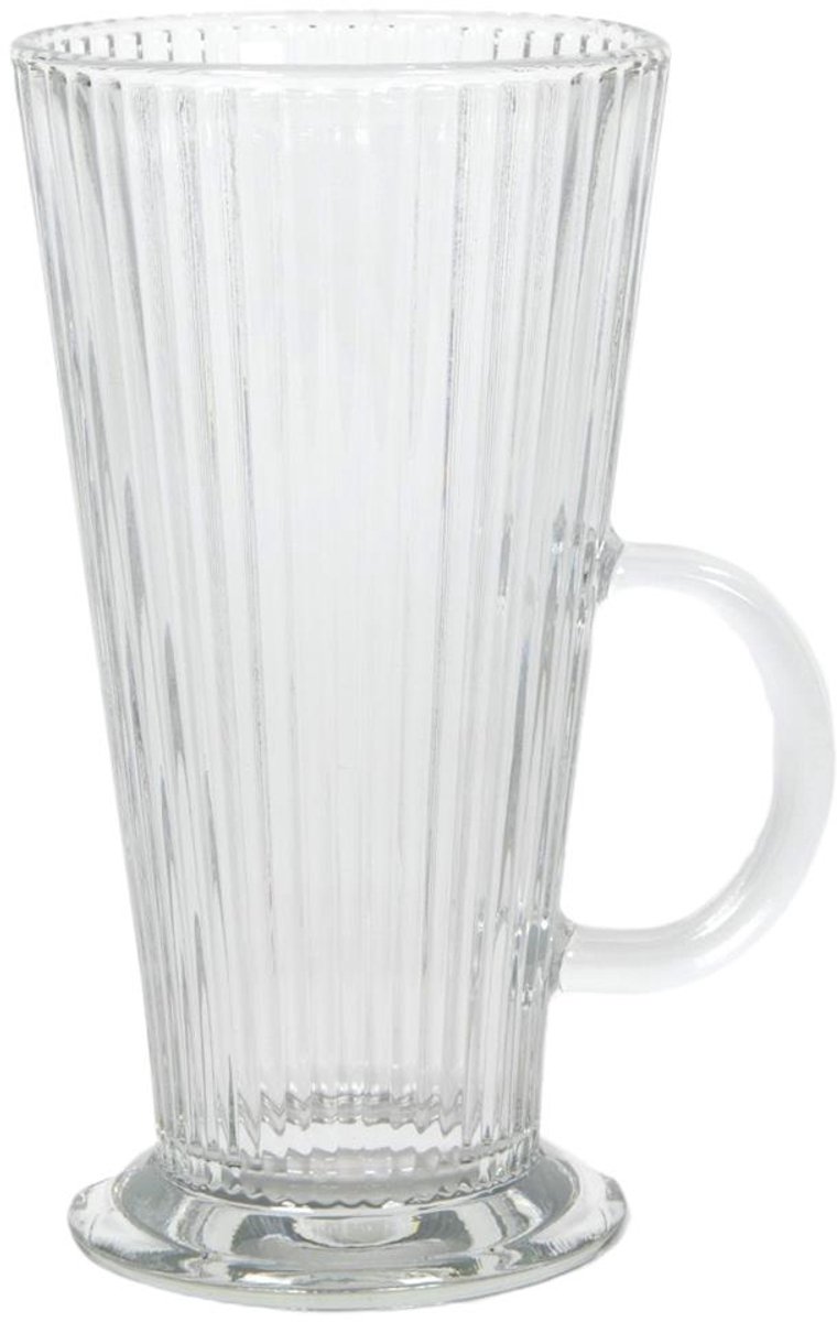 Latte machiato glas lines Ø7,5x14,2cm