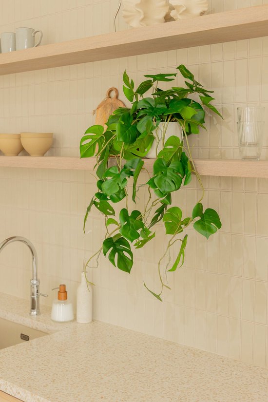 Monstera Plante Artificielle Suspendue 95cm