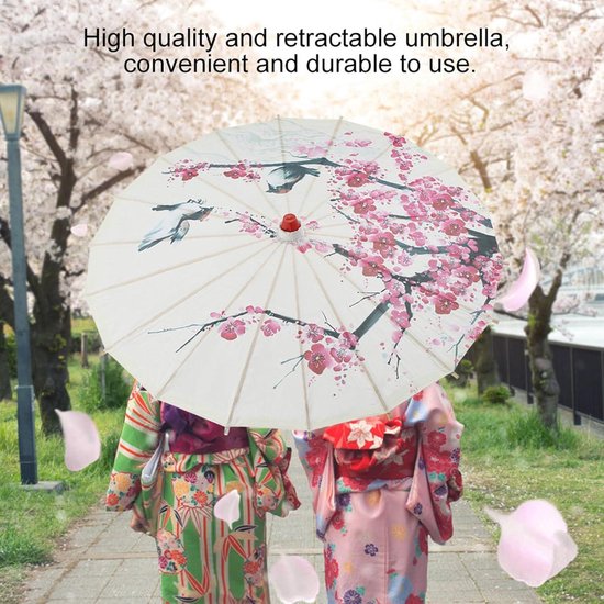 22in Geoliede Papieren Paraplu, Kleine Handgemaakte Geoliede Papieren Paraplu Chinese Kunst Klassieke Dans Paraplu Pruimenbloesem voor Bruiloften Fotografie Kostuums Cosplay Decoratie en Andere Evenem 22in Geoliede Papieren Paraplu, Kleine Handgemaakte Geoliede Papieren Paraplu Chinese Kunst Klassieke Dans Paraplu Pruimenbloesem voor Bruiloften Fotografie Kostuums Cosplay Decoratie en Andere Evenem