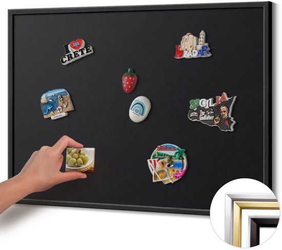 Zwart - Magnetisch - 60 x 90 cm - Magneetborden kopen? | Korting