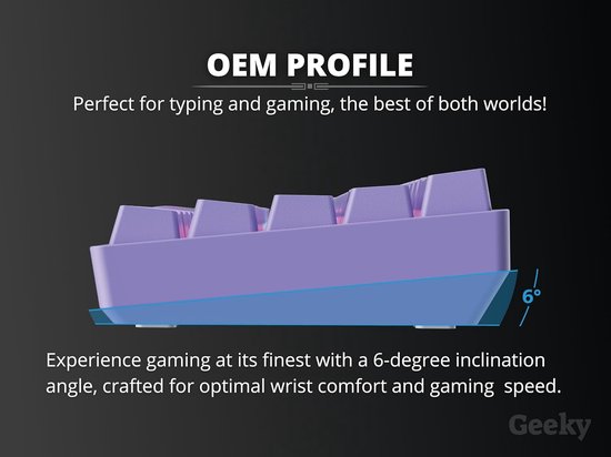 60% Hot Swap Mechanisch Gaming Toetsenbord met RGB Achtergrondverlichting voor PC en Mac — afbeelding 3