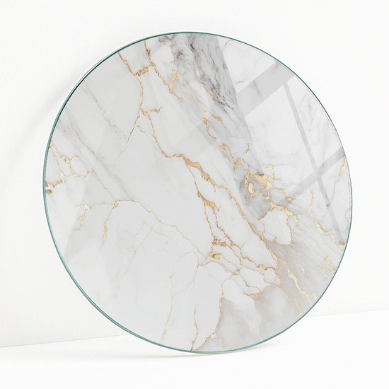 Wallfluent - Mozaïekpatroon Met Ornamenten Gehard Glas - 60 cm - Grijs