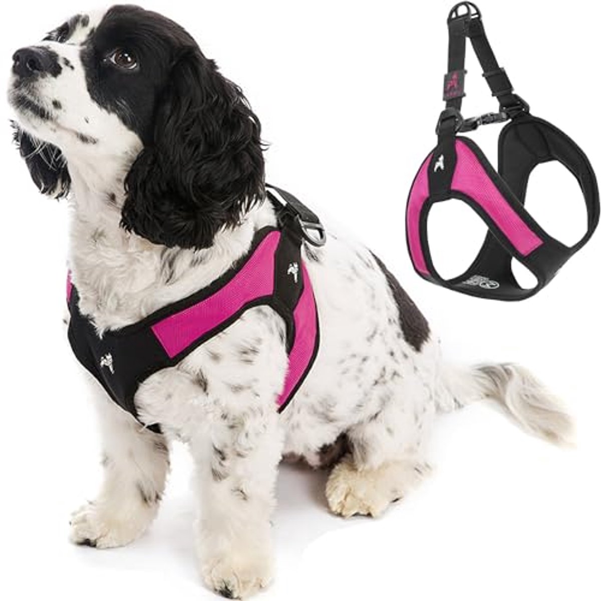 Lichtgewicht en Comfortabel Stap-In Harnas voor Honden - Medium, Hot-Roze