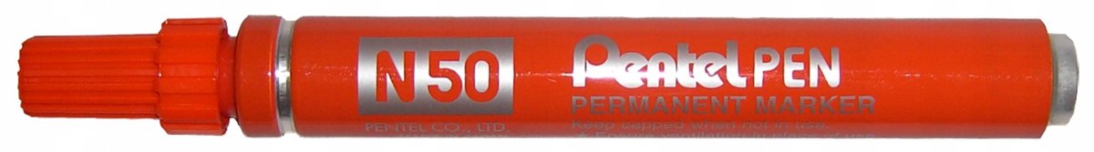 Pentel N50 Permanente Marker Oranje - Duurzaam Schrijven