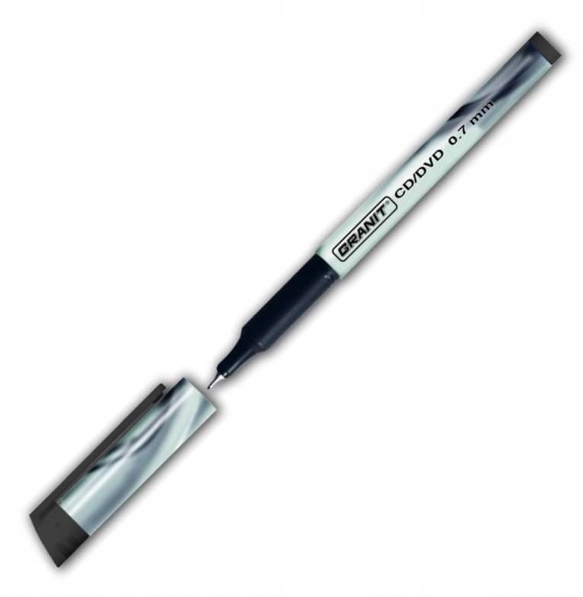 Granit CD/DVD Marker 0,7mm Zwart - Waterdicht