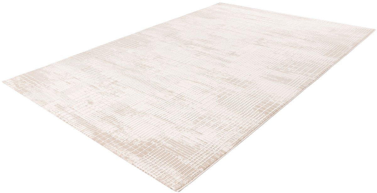 Batucci Vloerkleed - Japandi Stijl - 3D Blokjes Tapijt - Taupe - Modern en Onderhoudsvriendelijk - Luxe Uitstraling