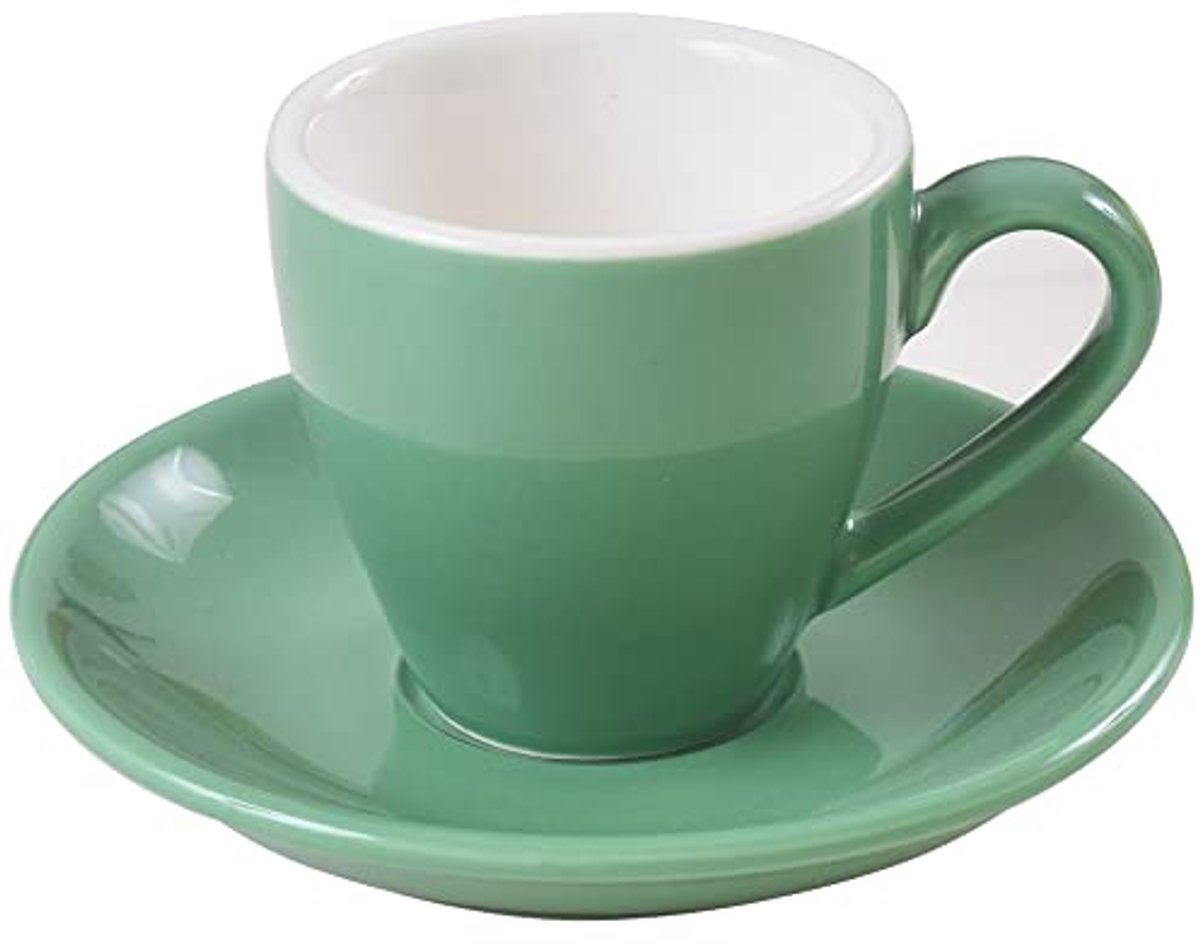 Espresso Cup met Schotel - 80ml Porselein