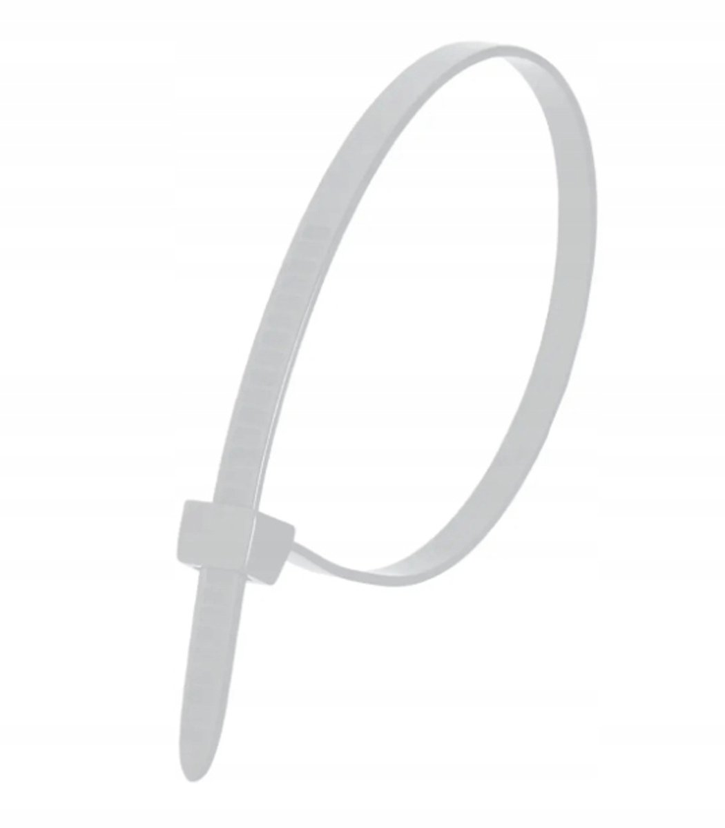 Dedra kabelbinders nylon 2,5x140mm - 100 stuks - wit