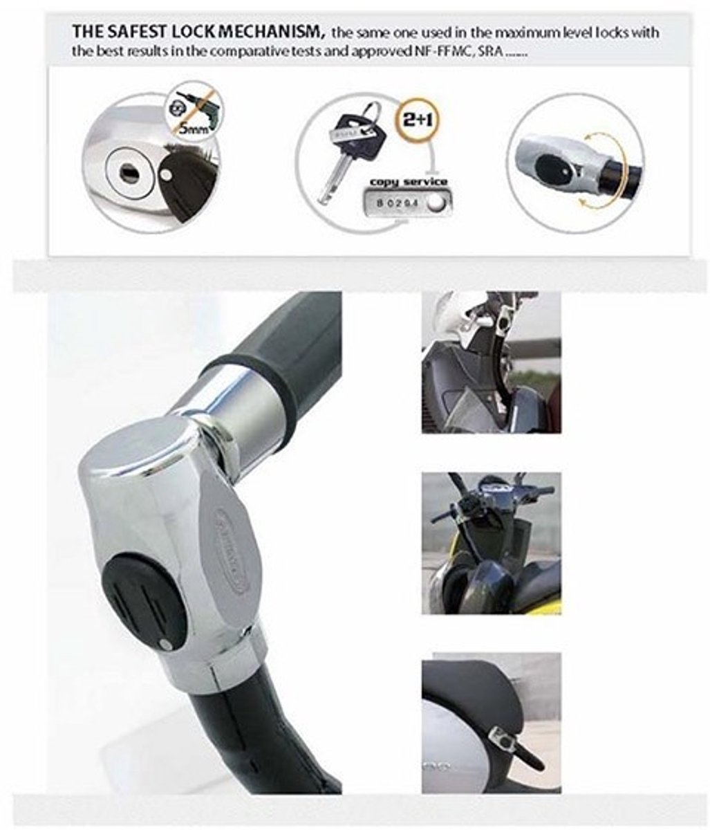 Artago slot kabel stuur luxe antirobos lx/lxv/vespa S