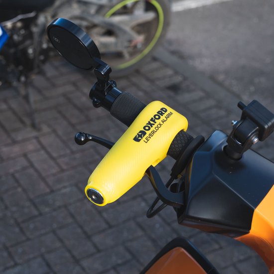 Oxford Griplock met alarm - Stuurslot met alarm - Remhendel met alarm & Gashendel slot met alarm - Fiets slot met alarm - Scooter slot met alarm - Brommer slot met alarm - Motorslot met alarm - Fatbike Slot met alarm van Oxford — afbeelding 5