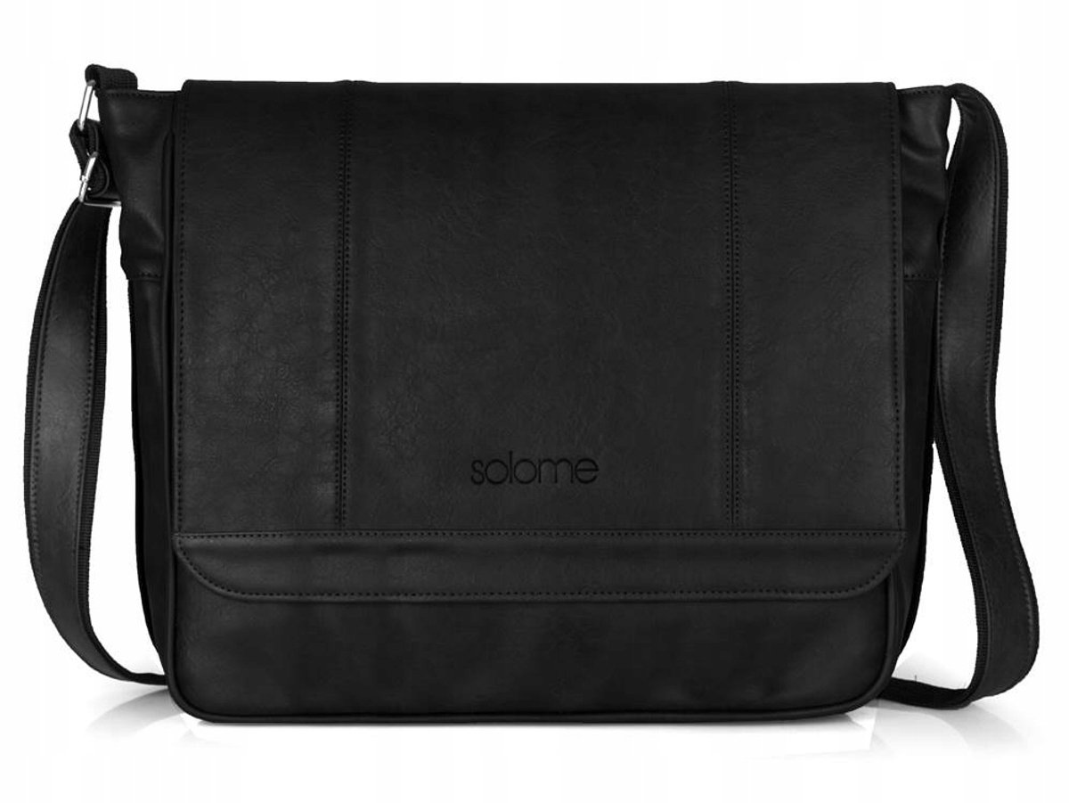 Solome Nevada III Heren Schoudertas - Stijlvolle Laptoptas van Eco-leer