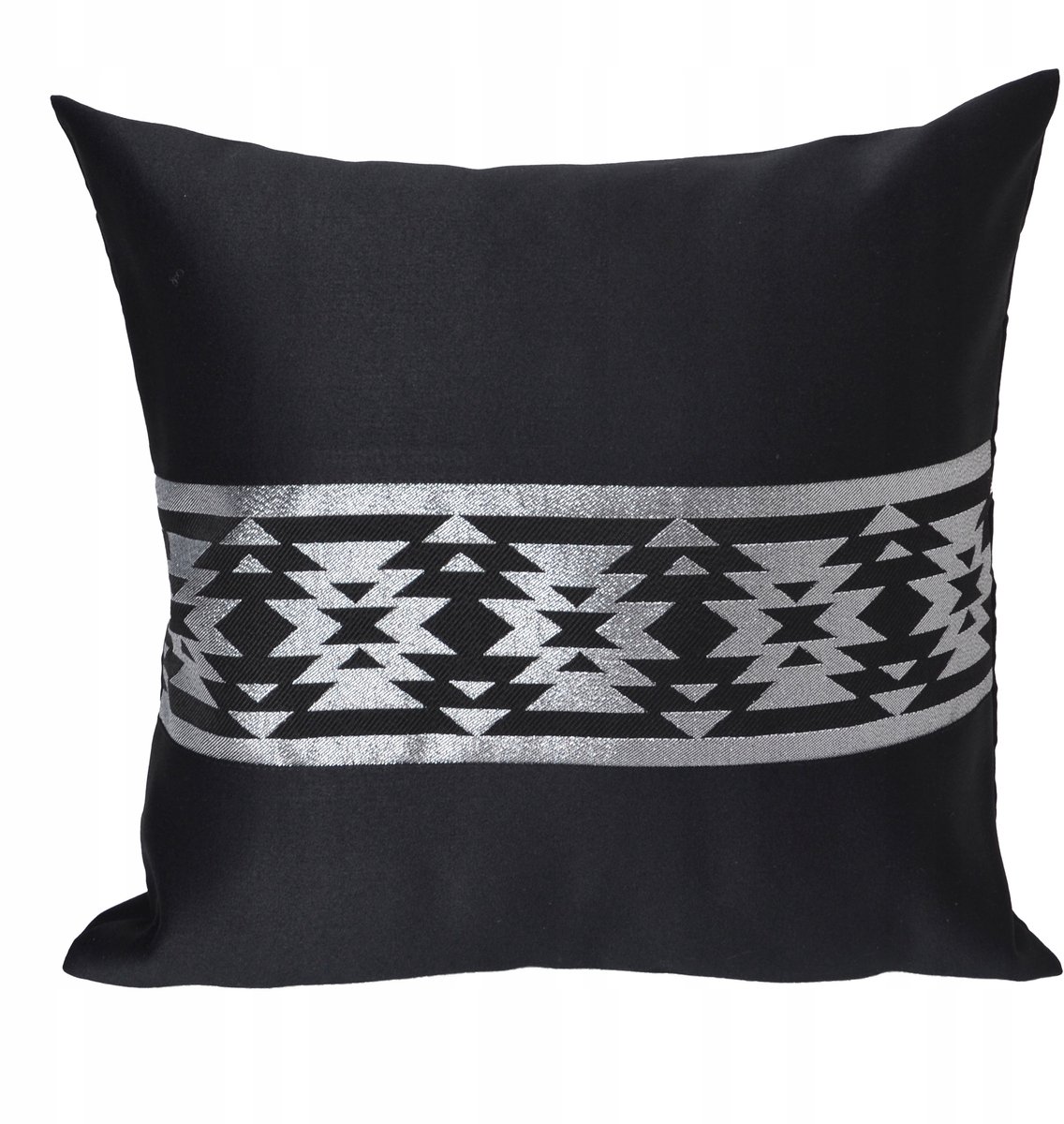 Decoratieve Kussenhoes VEGA LUX 45x45 cm Zwart-Zilver