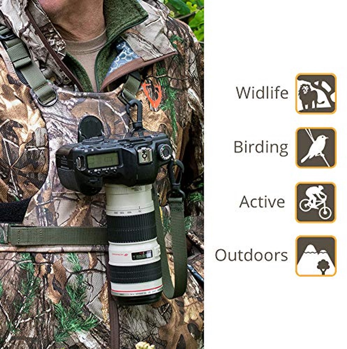 Ergonomisch Camera Harness Systeem voor Actieve Fotografen