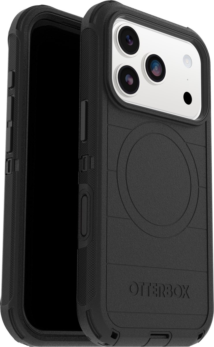 Otterbox Defender Pro iPhone 17 Pro Back Cover met MagSafe Magneet Zwart