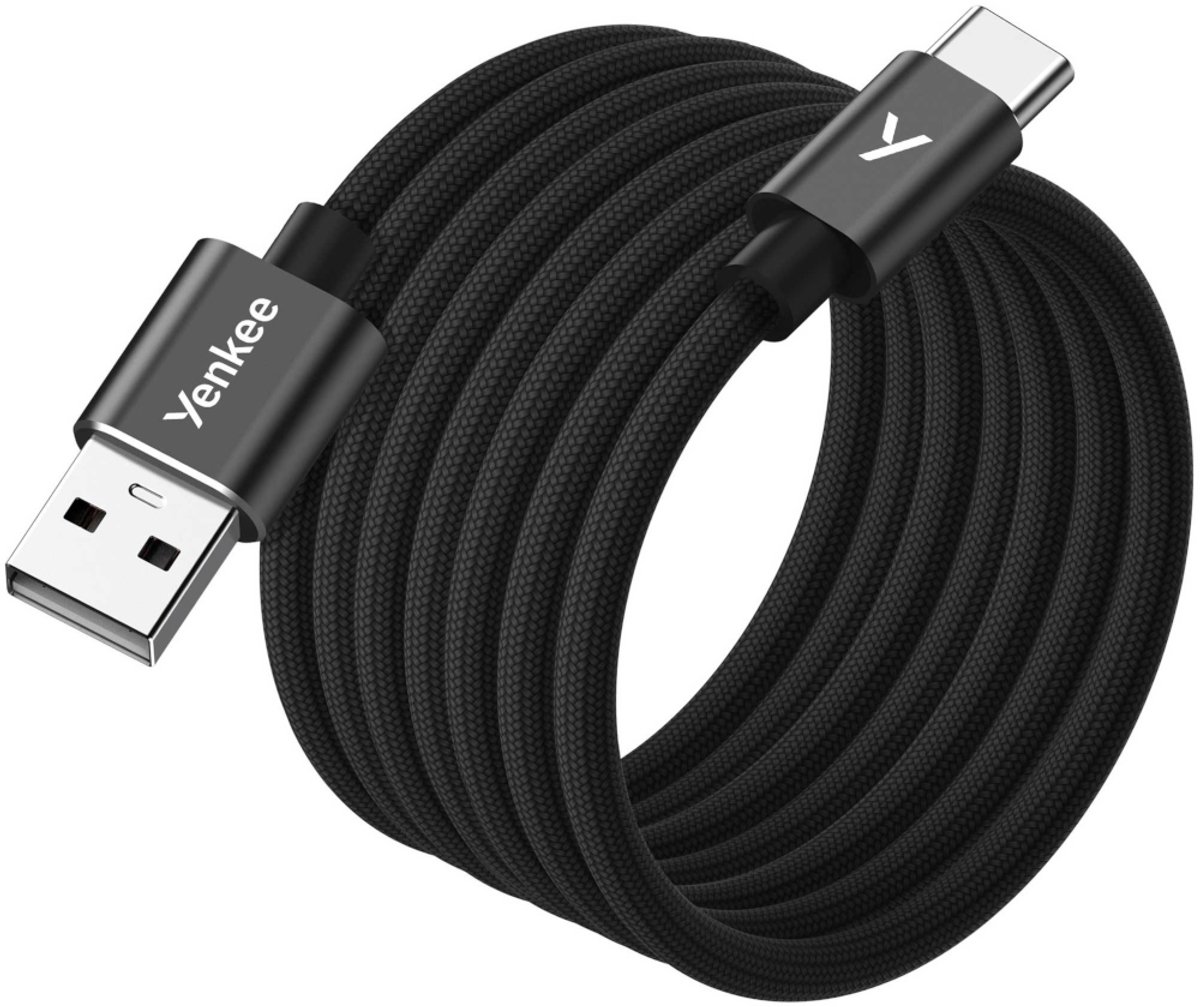 Yenkee Magnetische USB-C Kabel 18W 1.5m Snel Laden Opwindbaar