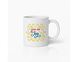 Cup of Joy Mok 330ml – Vrolijke Koffiebeker met Elegant Ontwerp – Perfect Cadeau om Vreugde, Positiviteit & Warme Ochtenden te Delen
