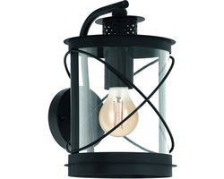 EGLO Hilburn Wandlamp Buiten - E27 - 28 cm - Zwart