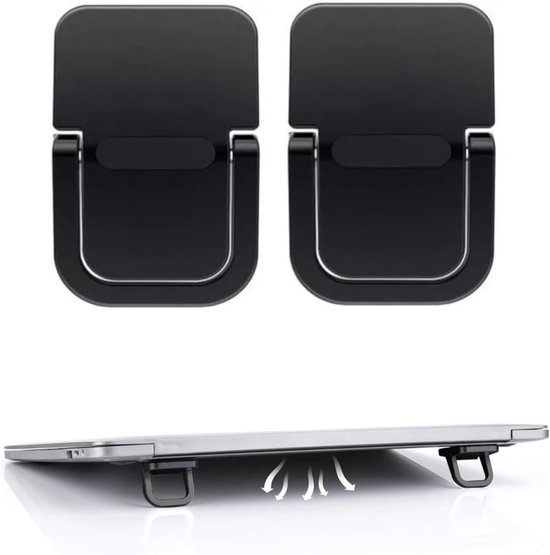 Foldable Laptop Stand - 2 Pieces - Invisible Mini Laptop Stand - Self ...