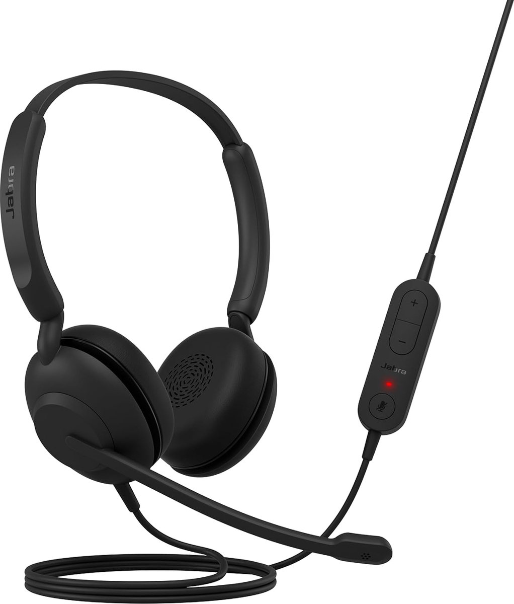 Bedrade headset met ruisonderdrukkende microfoon voor PC en mobiel – ideaal voor online vergaderingen