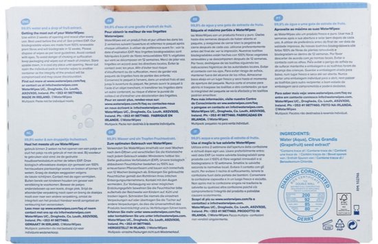 WaterWipes Billendoekjes Bio - 12 x 60 stuks - 720 doekjes