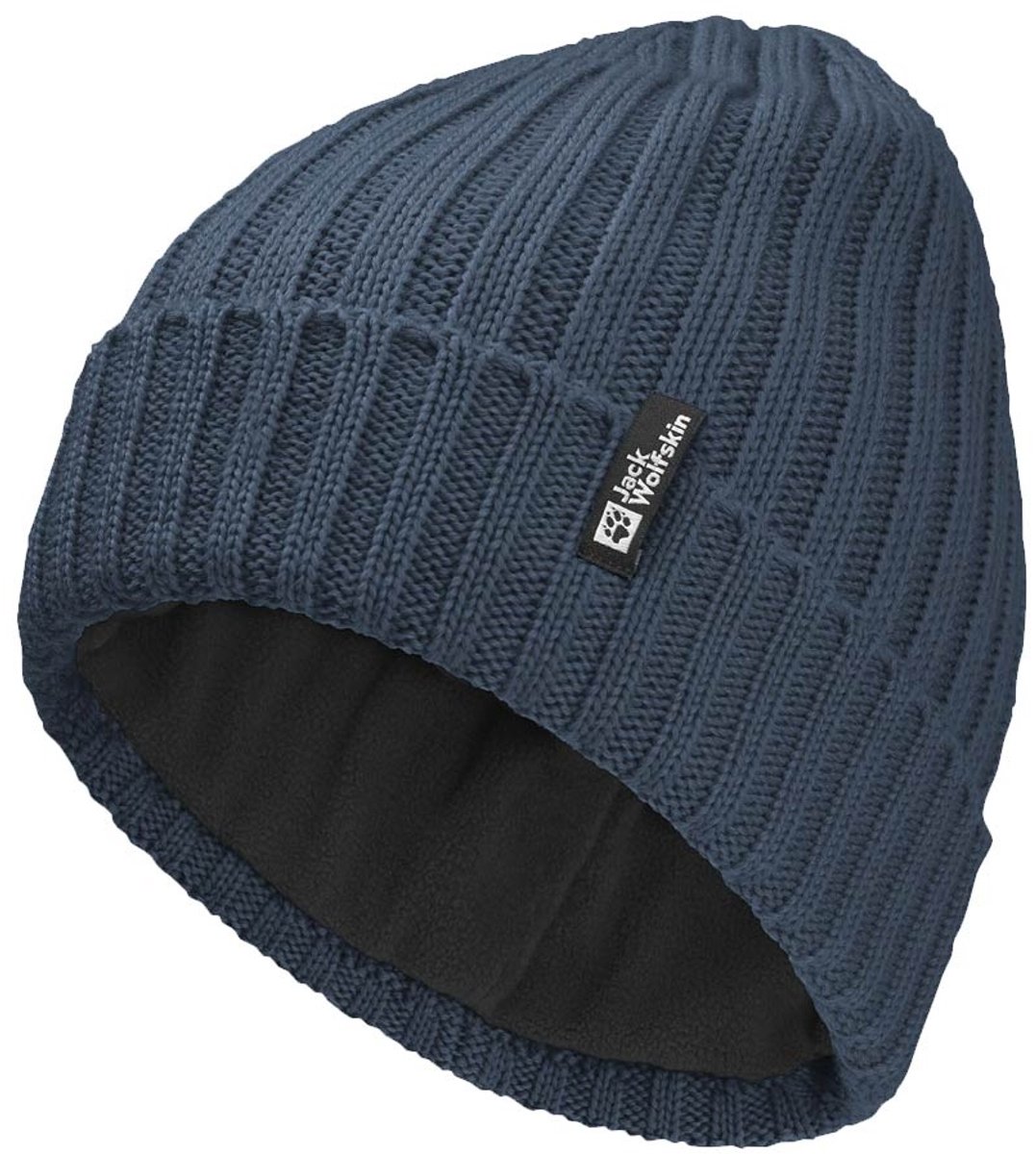 Jack Wolfskin Rib Knit Beanie Midnight Sky Muts