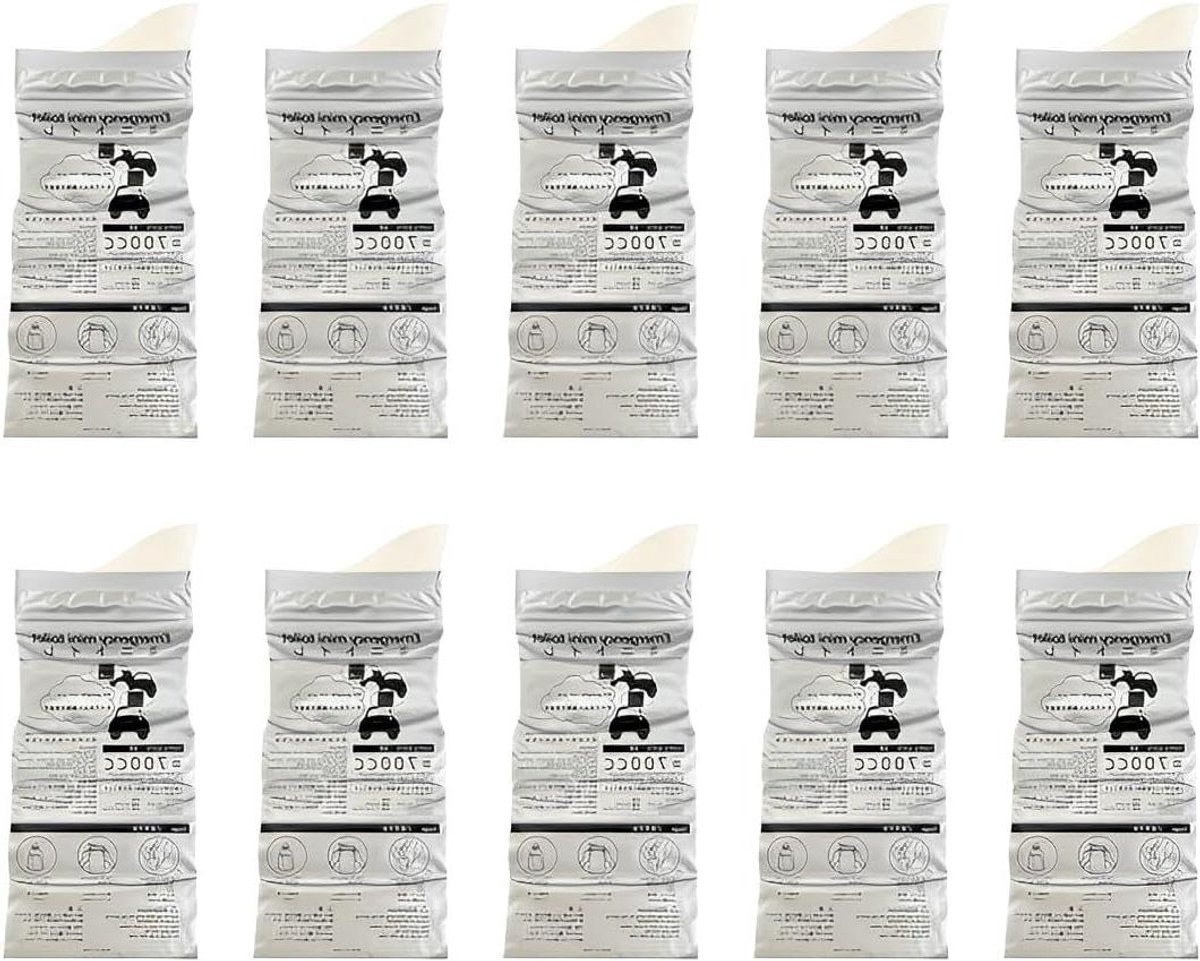 Provento - Draagbare wegwerp-urinezakjes voor noodgevallen - 10 stuks - 700 ml - super absorberend
