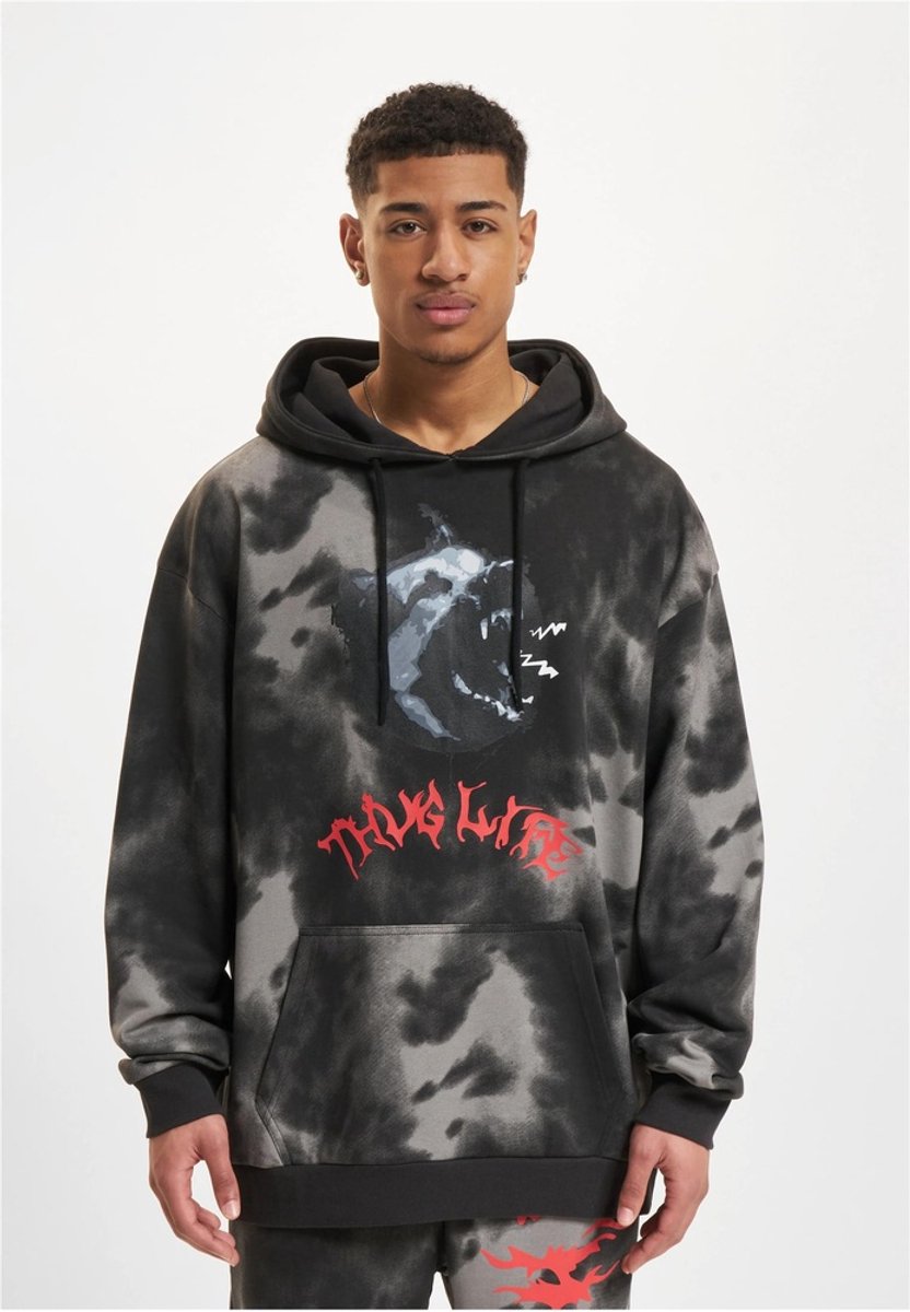 Thug Life - Sky Hoodie/trui - M - Zwart/Grijs